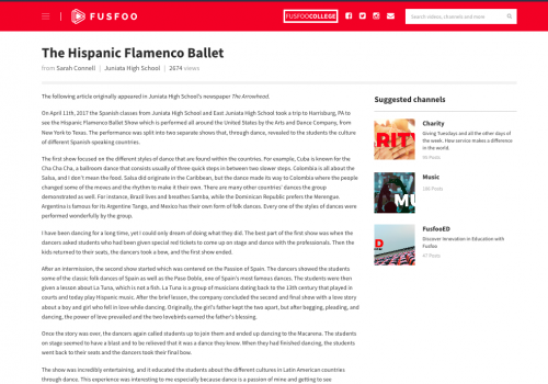 <br><p style="text-align:left">Fusfoo Juniata High School's newspaper The Arrowhead. April 11th, 2017</p>